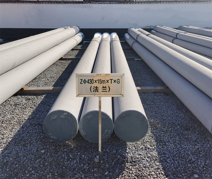 鞍山430×15米×T×G砼电力电杆